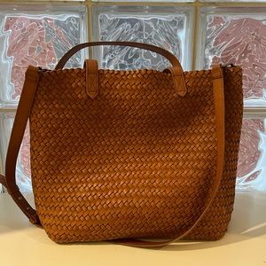 Madewell The Medium Transport Tote: Woven Leather Edition